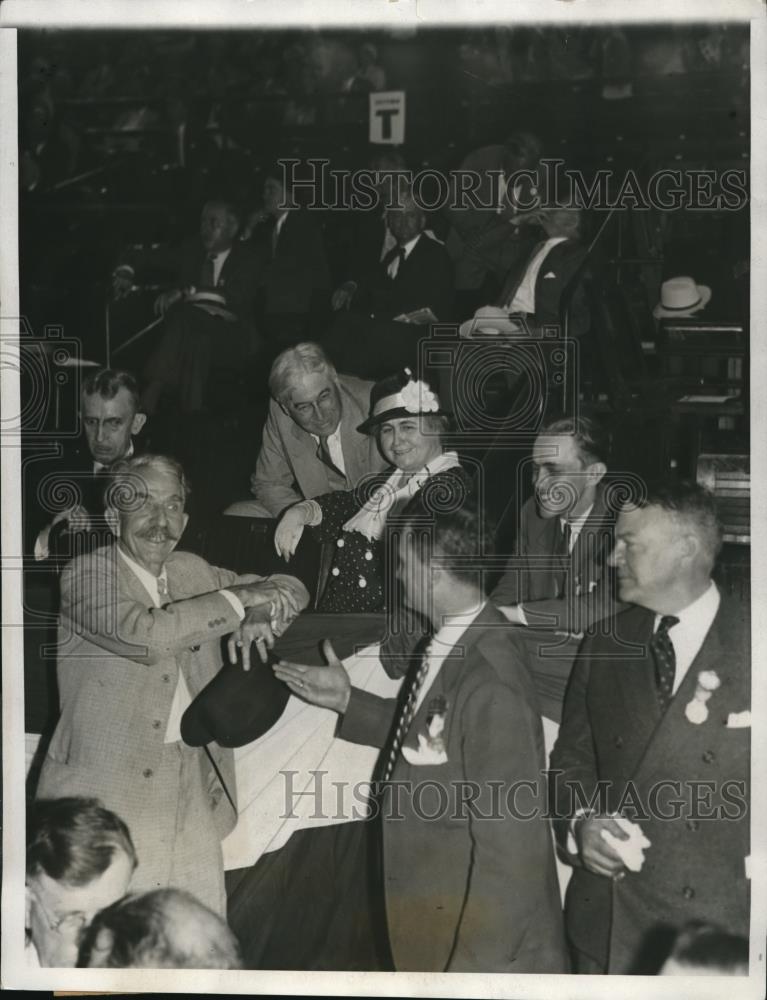 1932 Press Photo Governor Murray of Oklahoma with J.R.Bolling and B.Baruch - Historic Images