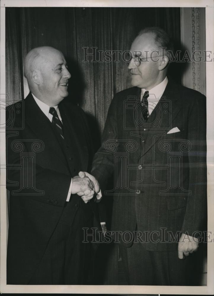 1941 Press Photo Speaker of the House, Sam Rayburn with Walter Will Bankhead - Historic Images