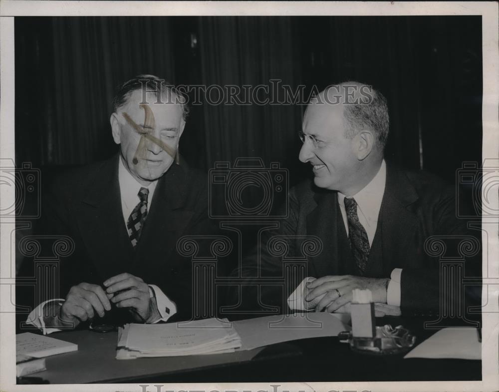 1939 Press Photo Secretary of the Treasury Henry Morgenthau with Sen. K. Pittman - Historic Images