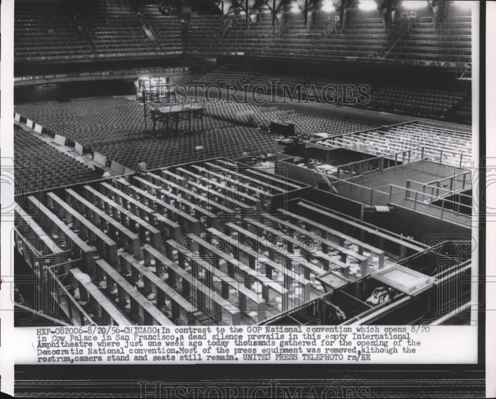 1956 Press Photo Chicago GOP National Convention hall - Historic Images