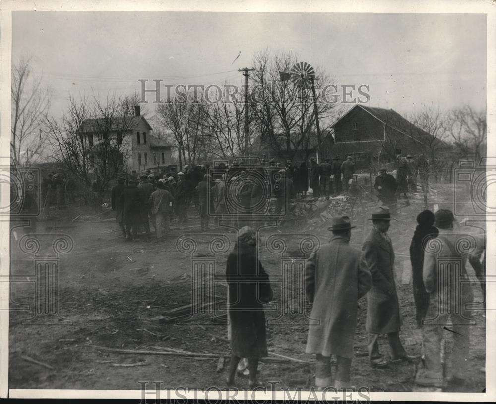 1929 Press Photo Explosion in the Vivinity of Scribner, Nebraska - Historic Images