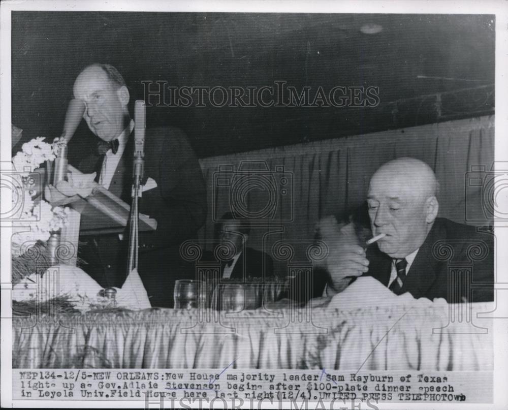 1954 Press Photo New Orleans La House majority leader Sam Rayburn of Texas - Historic Images