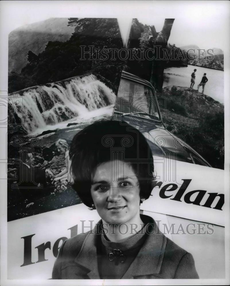 1969 Press Photo Miss Roisin Lennon, Irish Traveler - Historic Images