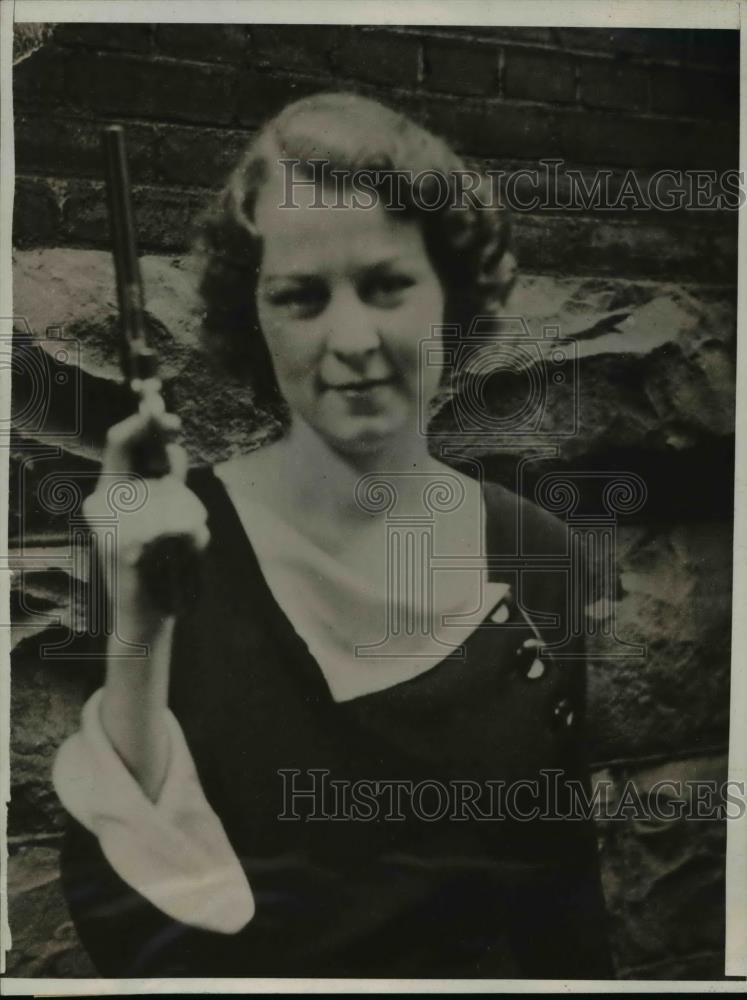 1932 Press Photo Detective Joyce Hunter, Salt Lake City Utah - Historic Images