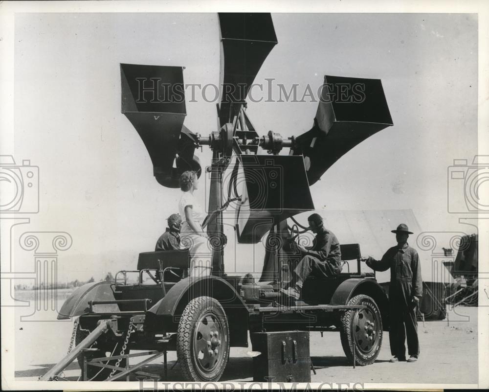 1936 Press Photo Private Charles Nelson and Henry Timme with Sgt. Scott Walker - Historic Images