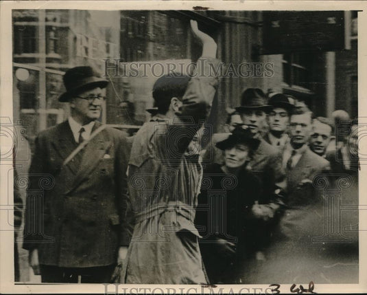 1940 Press Photo London Sir Oswald Mobley leader of Union of Fascists - Historic Images