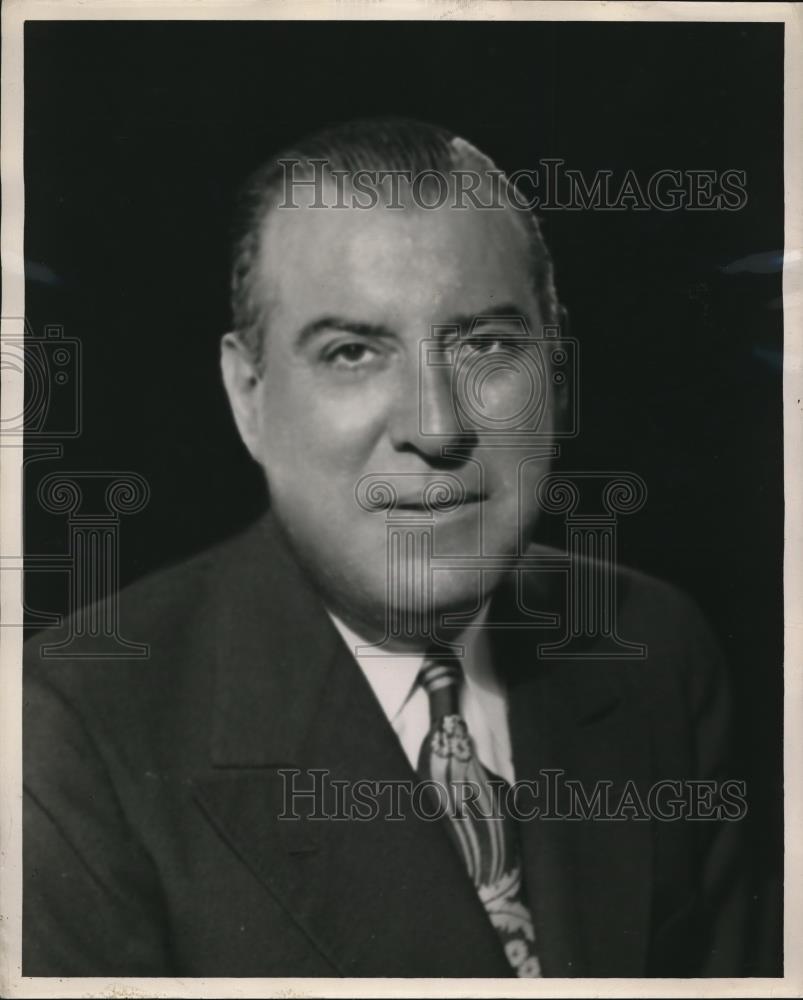 1950 Press Photo Harry M Francis VP sales, American Steel &amp; Wire Co. - Historic Images