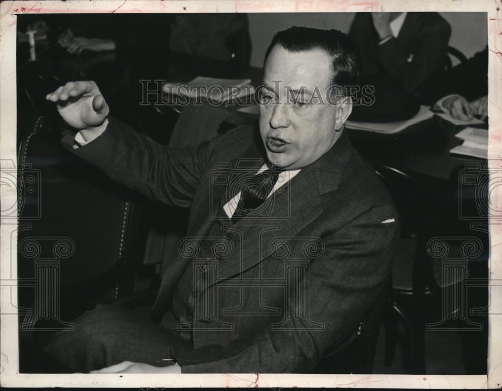 1938 Press Photo RJ Thomas Vice President of United Automobile Workers America - Historic Images