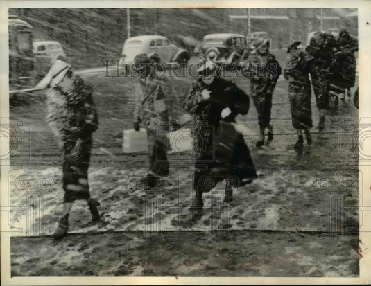 1935 Press Photo Cleveland Storm - Historic Images