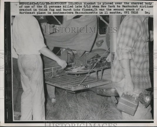 1958 Press Photo One of the victims of the Northeast plane where 21 were killed - Historic Images