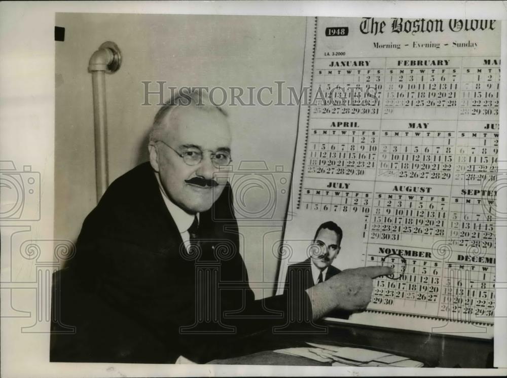 1948 Press Photo Rev. Louis W. West of Boston&#39;s South Baptist Church - Historic Images