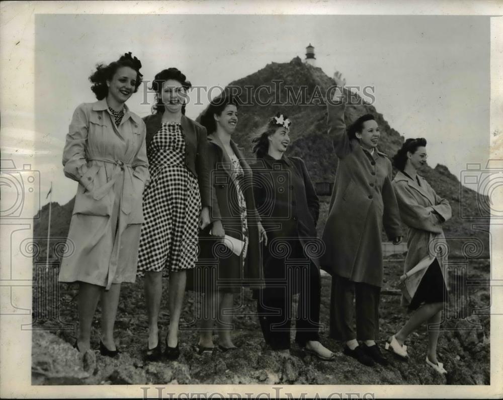 1943 Press Photo M Smith, G Dunne, S Hewitt, BJ Barnes, E Spears, B Barnett - Historic Images