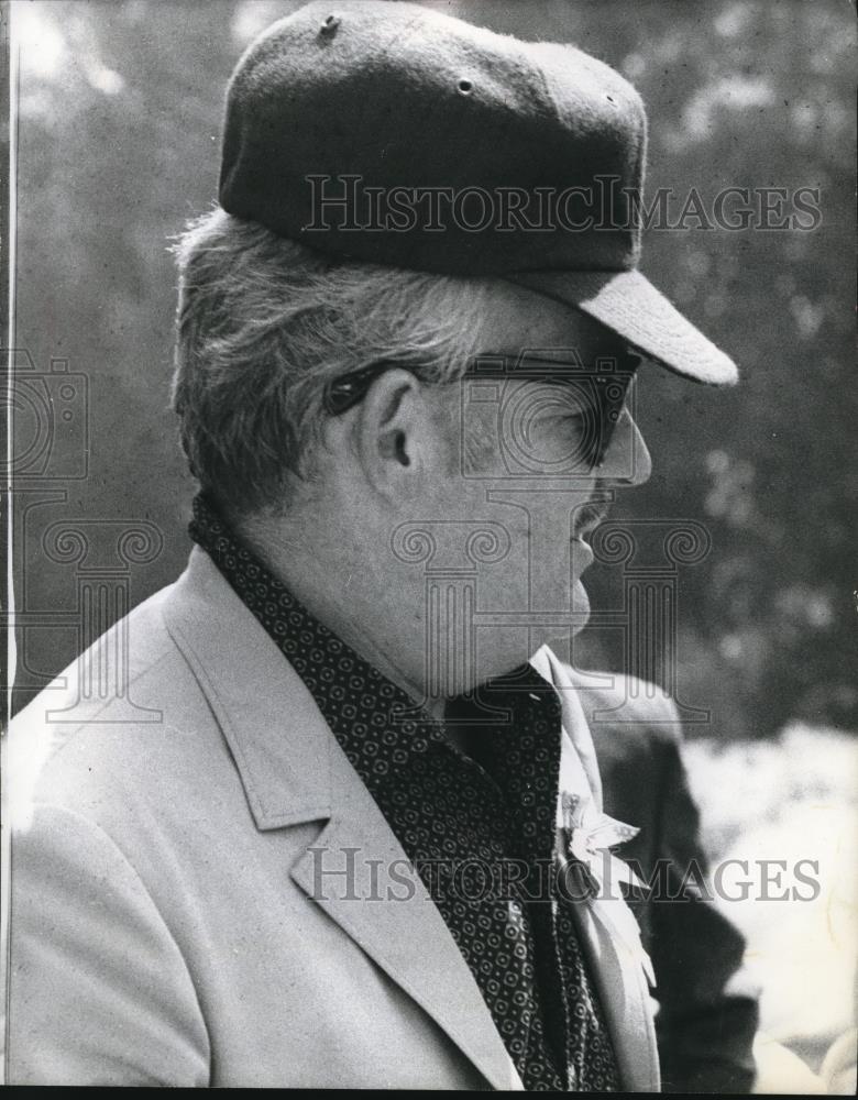 1966 Press Photo Prince Rainier Of Monaco Decked Out In A Baseball Hat - Historic Images