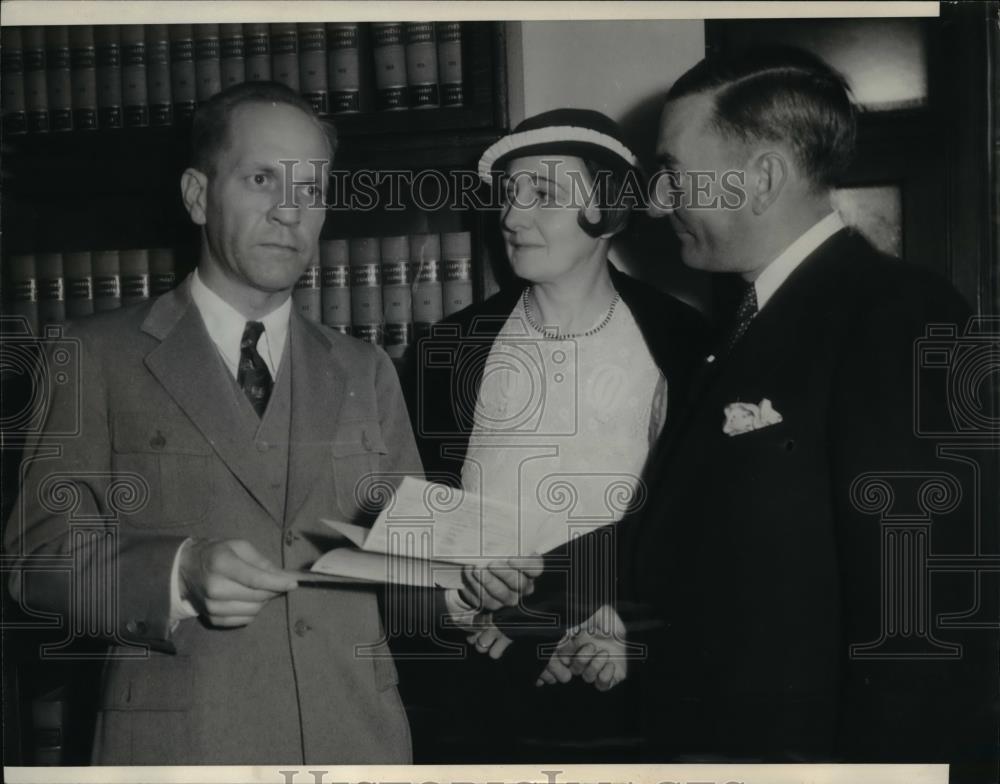 1935 Press Photo Van Loan and his bride. - Historic Images