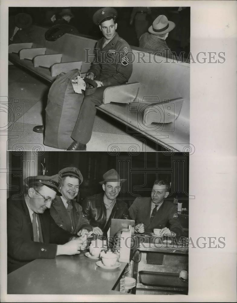 1952 Press Photo Sgt.Dwight Hill,stranded in a Korean War - nee24301 - Historic Images