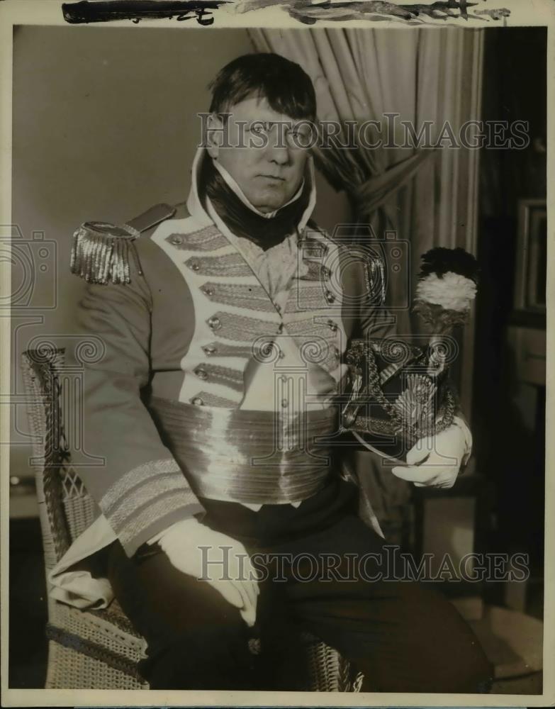 1927 Press Photo Arthur Ware in his costume at the annual Beaux Art Ball - Historic Images
