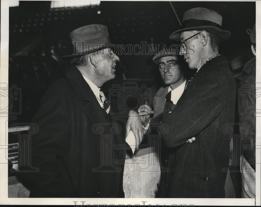 1933 Press Photo AO Rosenberg Nebraska VP Farmers Holiday Assoc &amp; Robert Talley - Historic Images