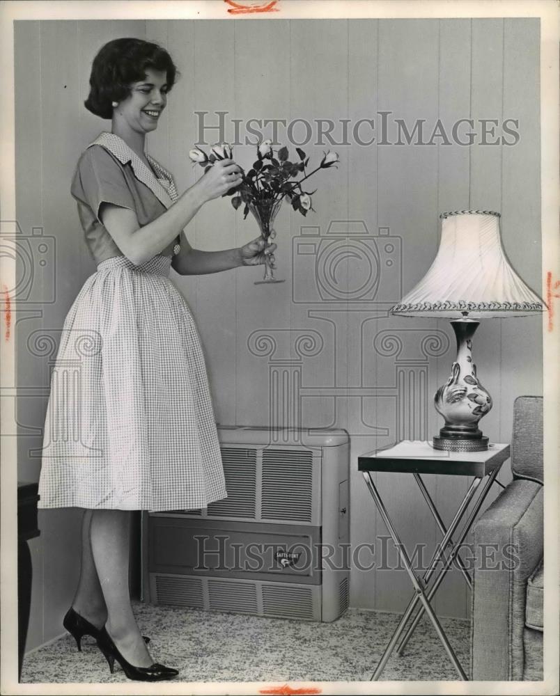 1962 Press Photo Gas in the Wall Heater - nee24655 - Historic Images