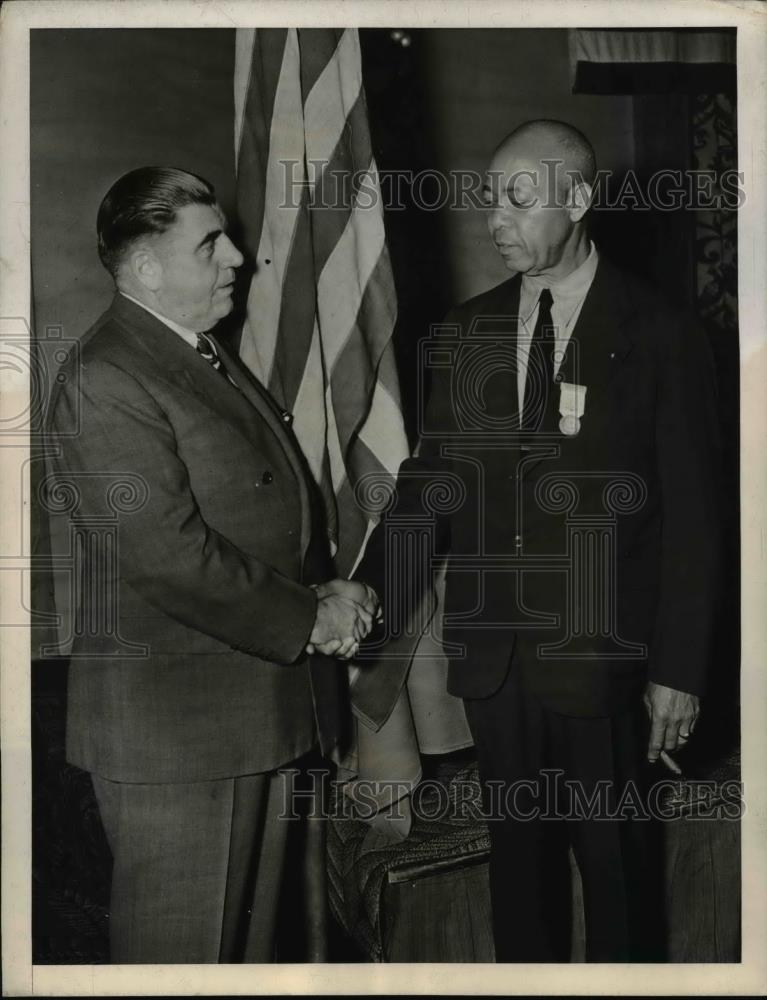 1943 Press Photo J. Ryan &amp; George Willner, elected officers of Atlantic District - Historic Images