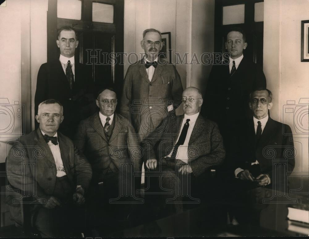 1921 Press Photo US Tariff Commission David Lewis, John Bethune, Thos Walker - Historic Images