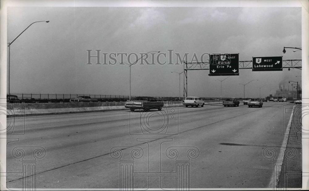 1970 Press Photo East Shore Way Interstate - nee29902 - Historic Images