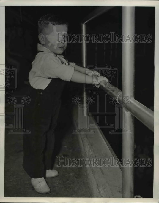 1946 Press Photo Marvin O'Dell Williams Jr Lost Right Eye from Tumor - nee25544 - Historic Images