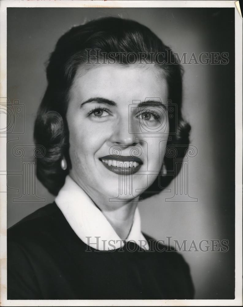 1955 Press Photo Elizabeth R. Lewis, Kent State University Homecoming - Historic Images