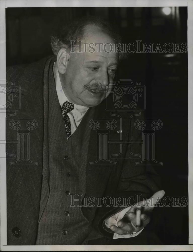 1935 Press Photo Baron Henri of Rothschild, Interested in Theater Effort - Historic Images