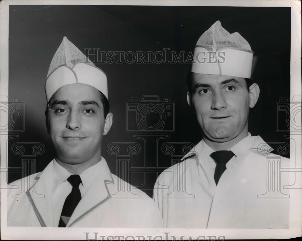 1955 Press Photo Foodtown Grocery Store Employees, Cleveland - nee30153 - Historic Images