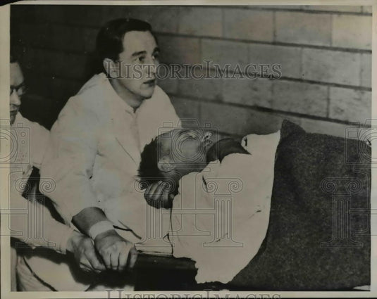 1941 Press Photo Gabriel Welsh, Survivor of Icy Horror Outside Boston Harbor - Historic Images