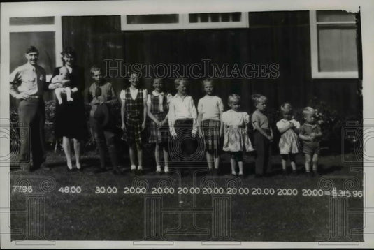1946 Press Photo James Lewis Triplett, Highest Paid Army Private & 10 Children - Historic Images