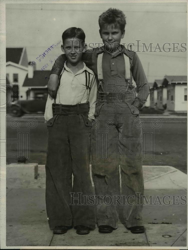 1931 Press Photo Richard Roehl And Jess Zimmerman Found Girls Body - nee25597 - Historic Images