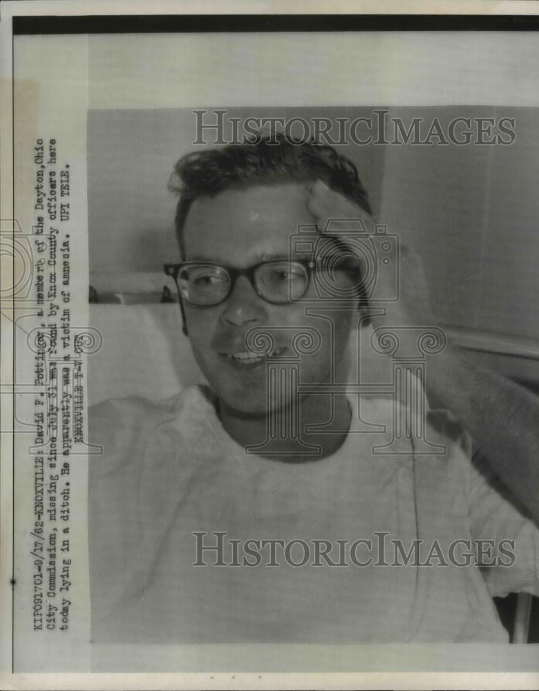 1962 Press Photo David F. Pottingar found in a ditch - nee26990 - Historic Images