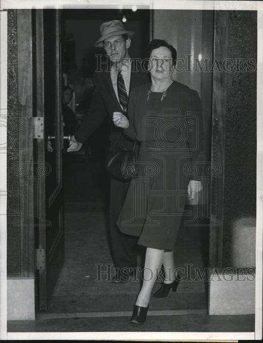 1940 Press Photo Walter Anderson & May Ramsey Held on Suspicion Commit Abortion - Historic Images