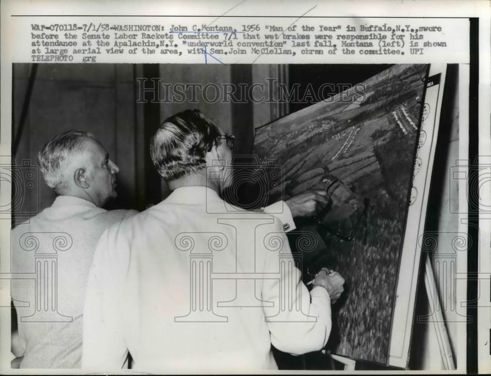 1958 Press Photo John Montana, man of the Year - Historic Images