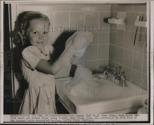 1953 Press Photo Polio Tips - nee27593 - Historic Images