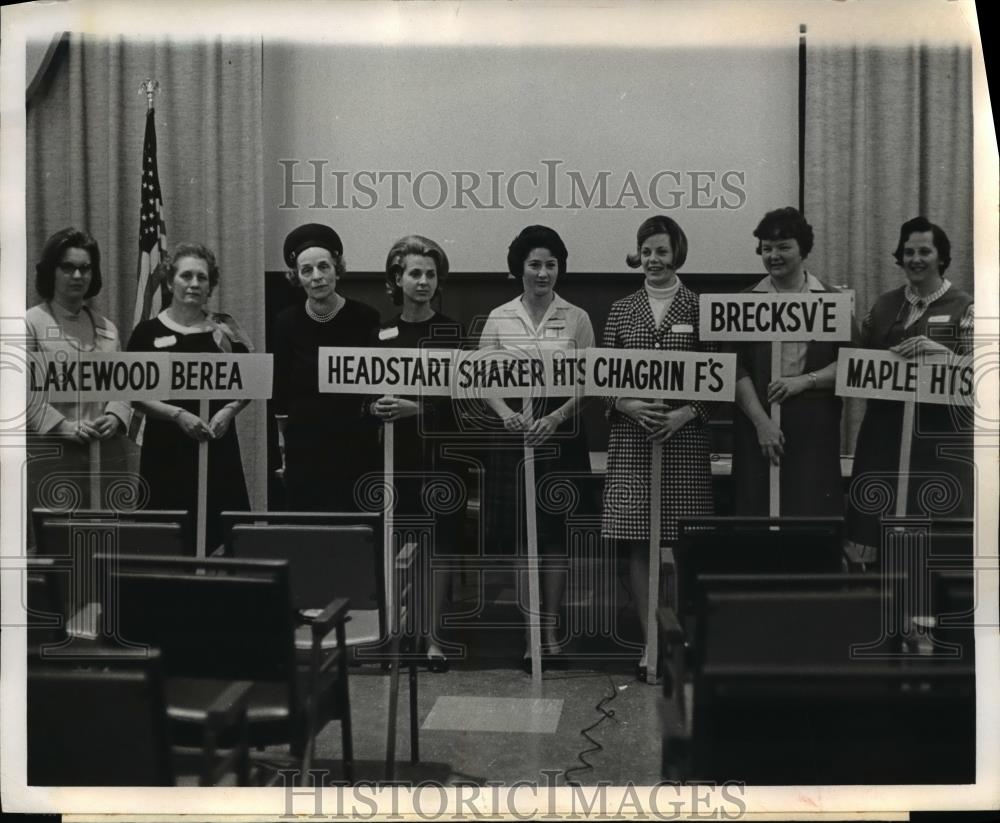 1950 Press Photo Rally of Preschool Vision Screeners at Sight Center - nee28813 - Historic Images