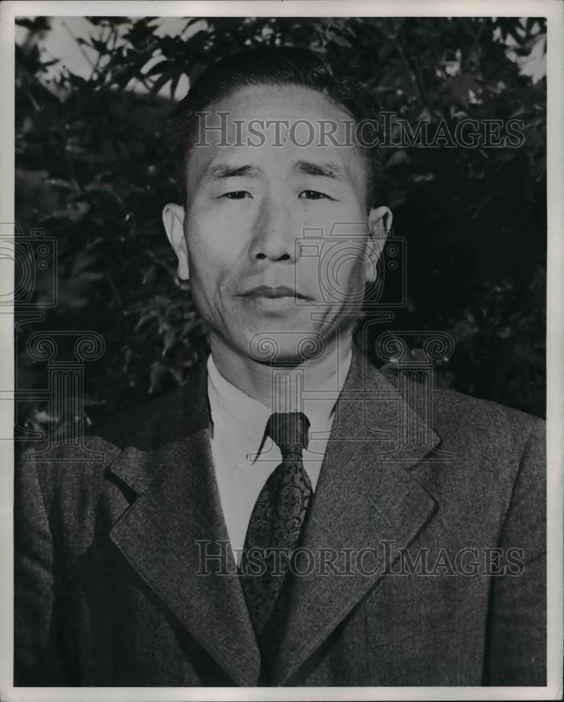 1954 Press Photo Lee Chong High School Principal Neungwon Korea - nee25552 - Historic Images