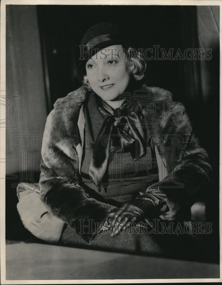 1934 Press Photo Miss Peggy Rice of social set - Historic Images