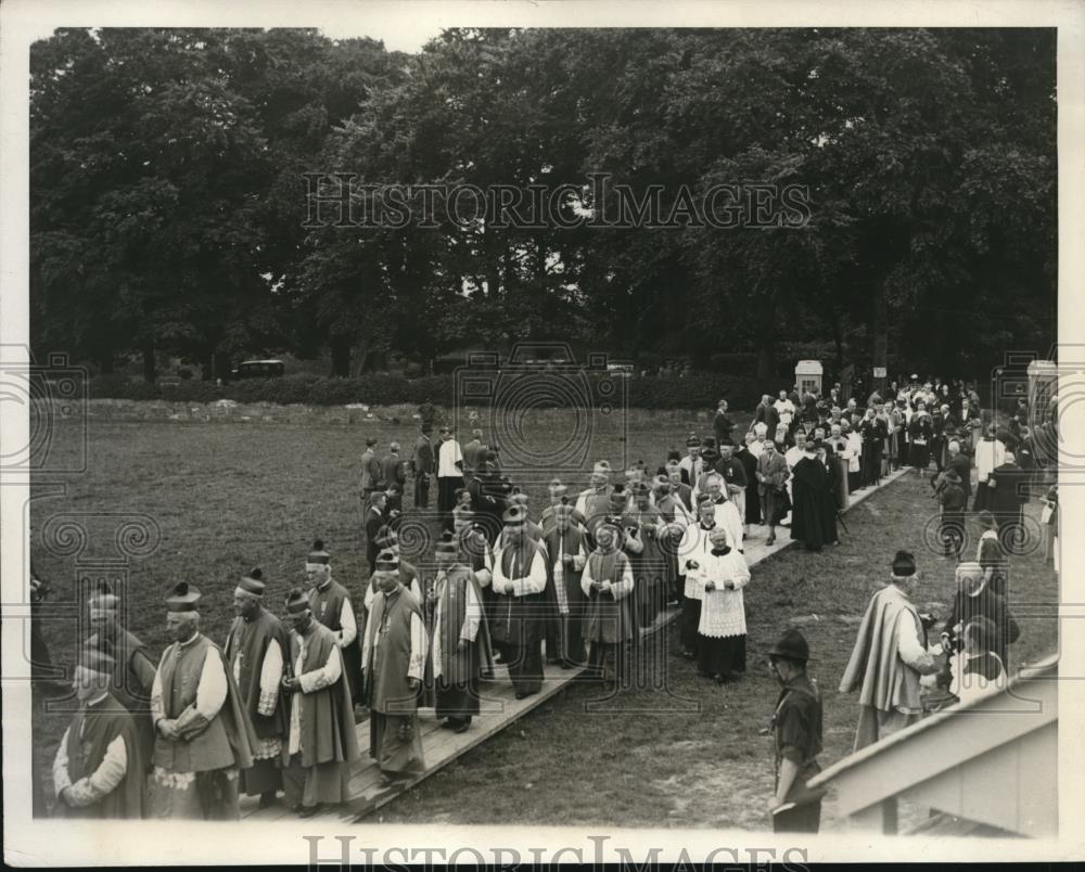 1932 Press Photo Eucharistic Congress Mass held in Phoenix park Dublin - Historic Images