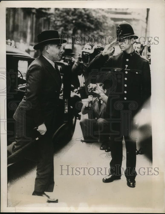 1939 Press Photo British War Minister Leslie Hore-Belisha In London - Historic Images