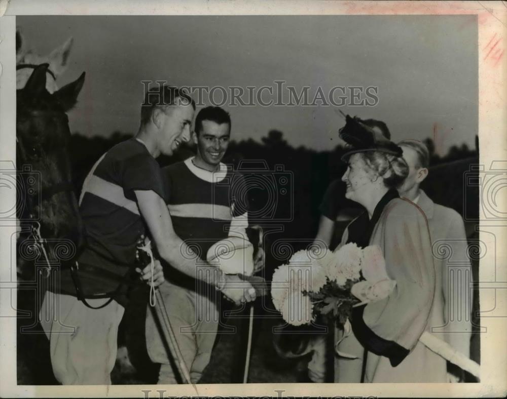 1944 Press Photo George Marshall and Wife, Lt. Pete Hayden, Lt. Walter Hayden - Historic Images