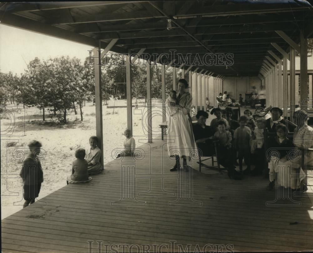 1921 Press Photo Fresh Air camp at Sea Breeze - Historic Images