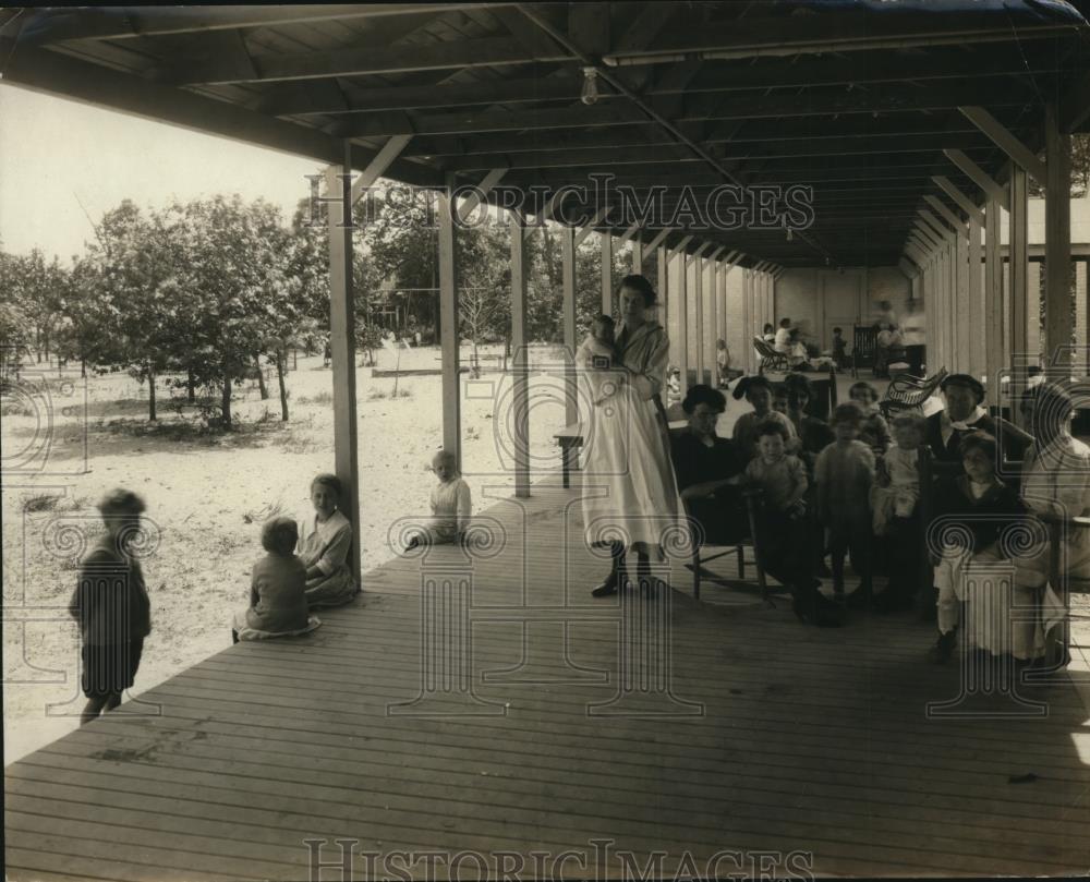 1921 Press Photo Fresh Air camp at Sea Breeze - Historic Images
