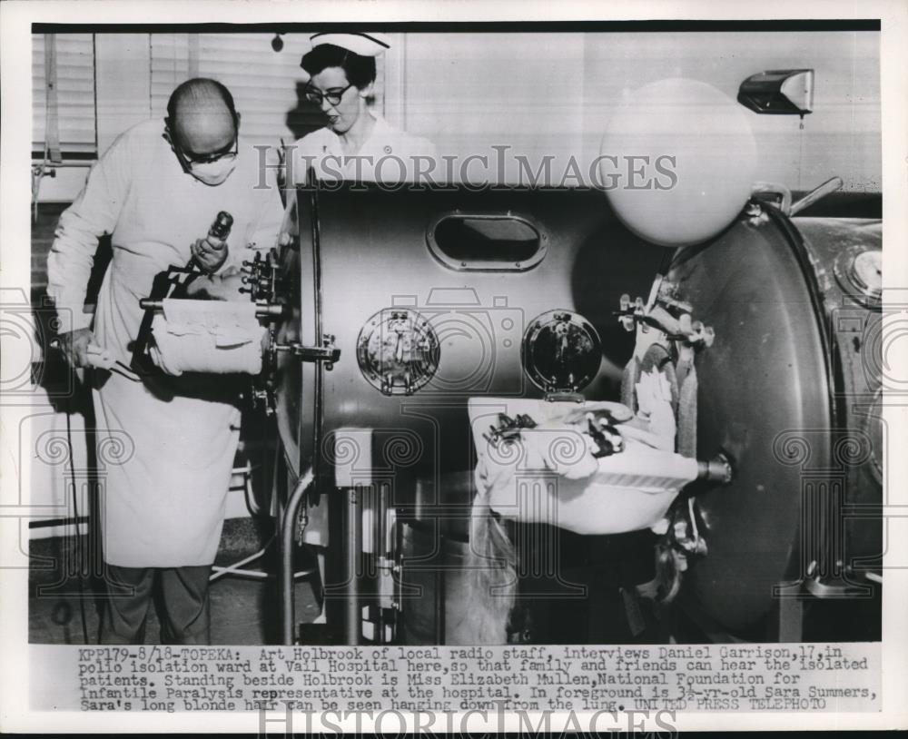 1952 Press Photo Daniel Garrison, Miss Elizabeth Mullen and Sara Summers - Historic Images