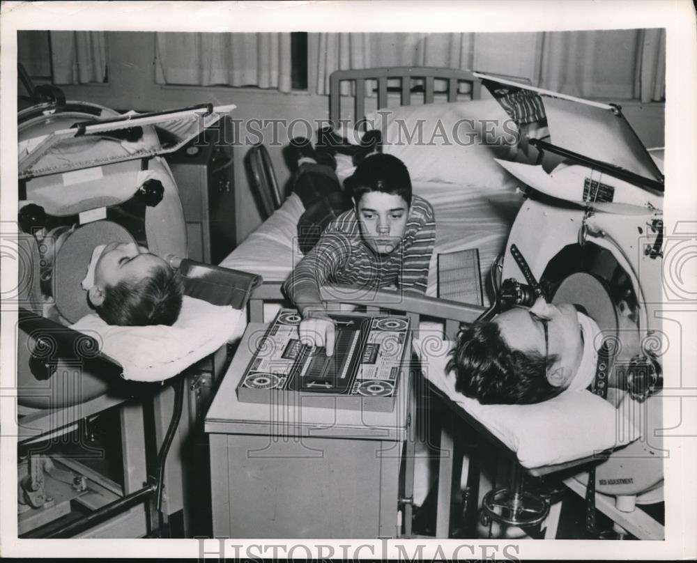 1953 Press Photo Douglas Martin, Gale Brown and Marlen Jacobsen in program - Historic Images