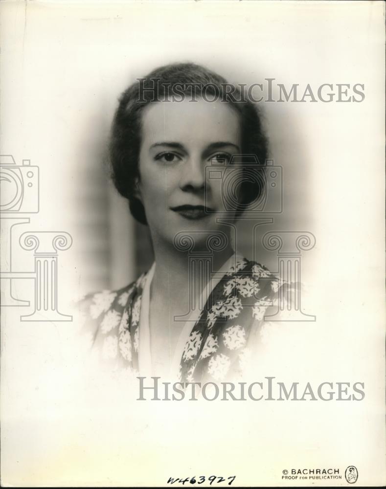 1938 Press Photo Mrs Tuener Westray Battle wife if Rxec Asst to Sec of Labor - Historic Images