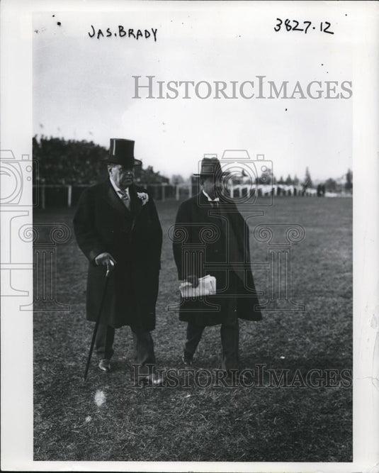 Press Photo Jas. Brady & George Bain - Historic Images