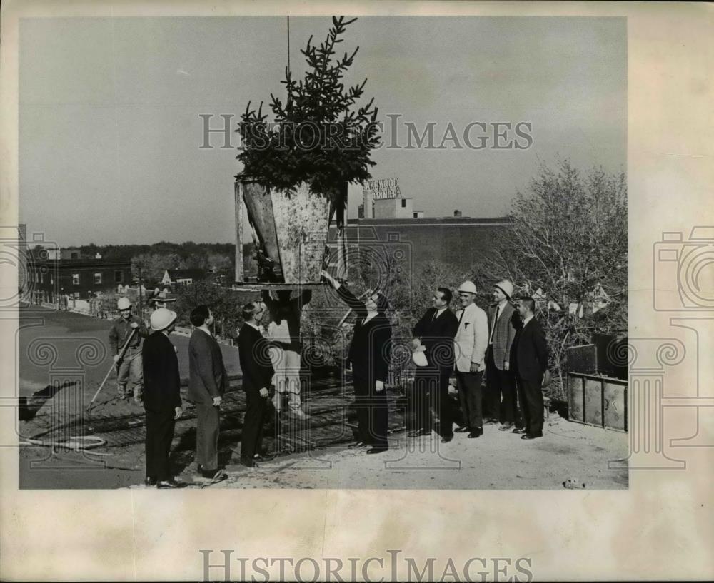 1957 Press Photo Ceremony for Lakewood Hospital Addition - Historic Images