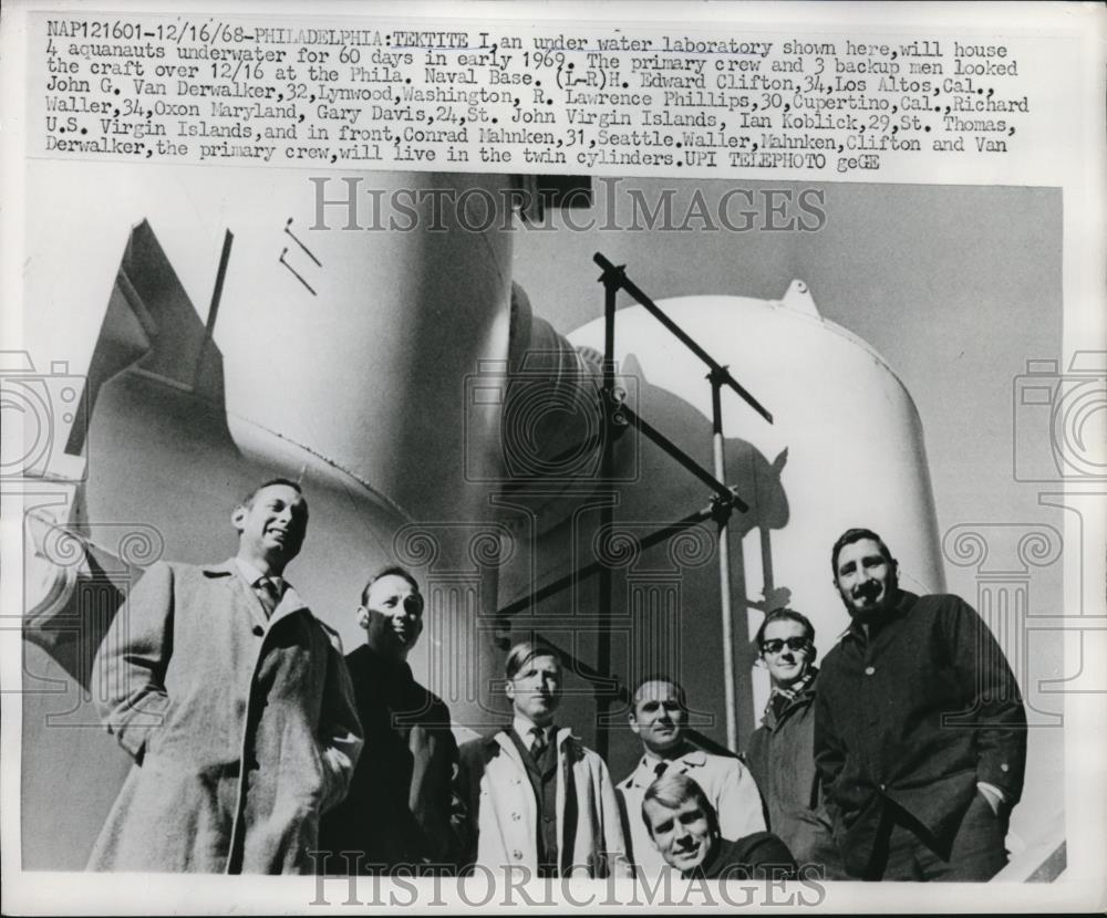 1968 Press Photo H. Edward Clifton, John G. Van Derwalker & R. Lawrence Phillips - Historic Images